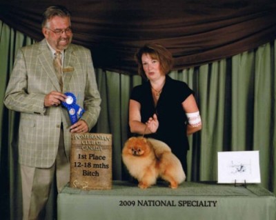 Zoe at 15mos old the week she won 9 points in Canada