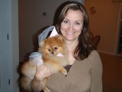 Daphne celebrating Halloween with her mom