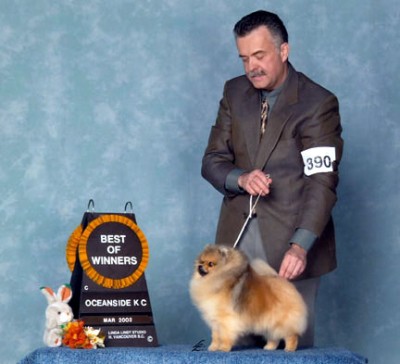 Dallas with his breeder, Robert Stratton